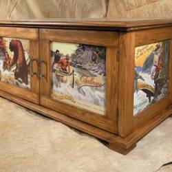 Vintage Artwork Coffee Table