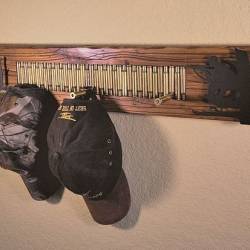 Rifle Shell Deer Hunter Coat/Hat Rack