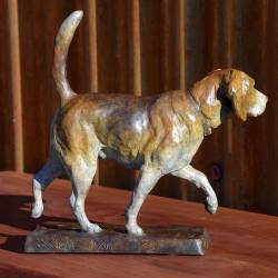 Beagle Trot Bronze Sculpture