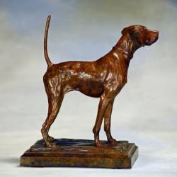 Staunch - English Pointer Bronze Sculpture