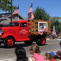 Meijer vintage truck at the Cherry Festival Parade