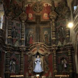 Inside view of San Xavier Mission
