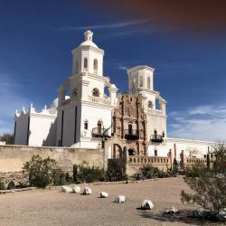 Full view of San Xavier Mission